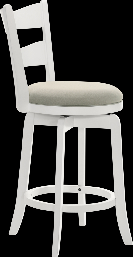 Cannonics II White and Beige Barstool - Thumbnail - Image 6