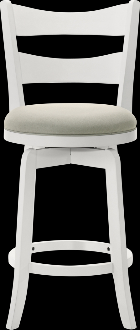 Cannonics II White and Beige Barstool - Thumbnail - Image 7