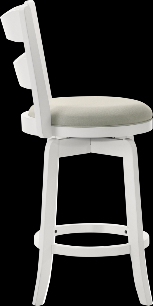 Cannonics II White and Beige Barstool - Thumbnail - Image 3
