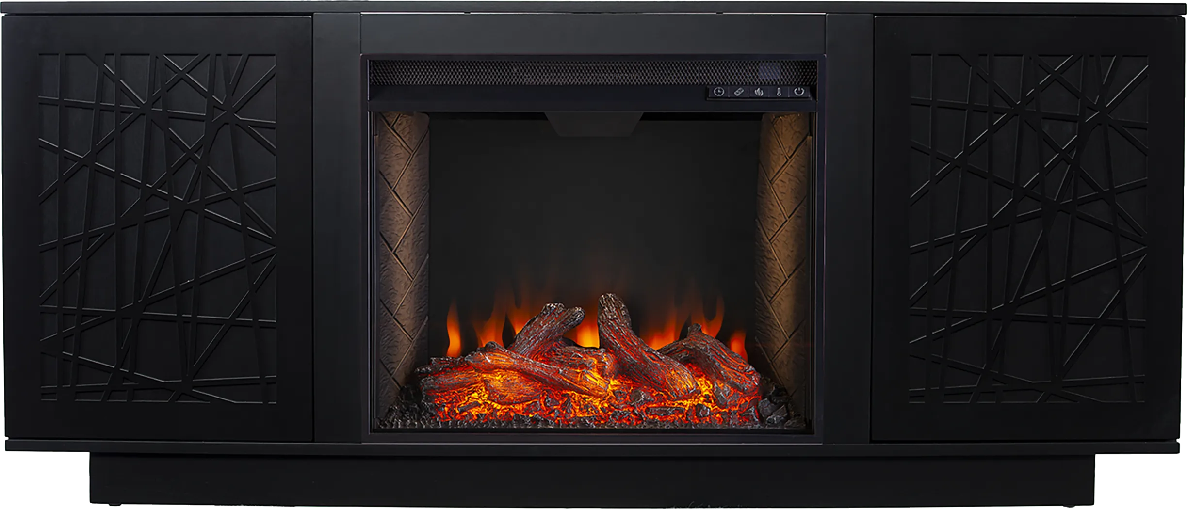 Cannonwolde III Black 60 in. Console, With Smart Electric Fireplace - Image 7