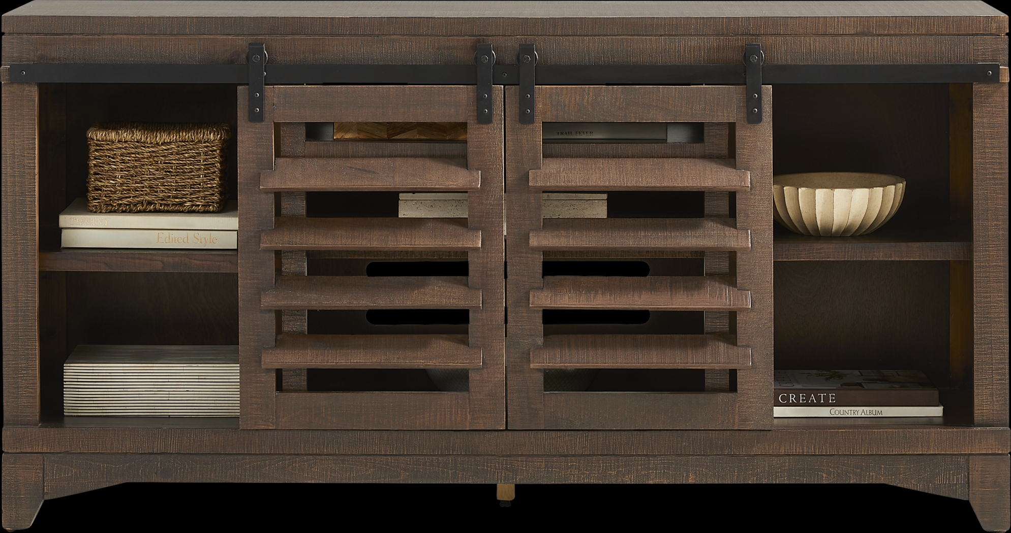 Canoe Creek Brown 66 in. Console - Thumbnail - Image 2