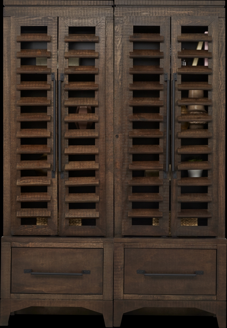 Canoe Creek II Tobacco 2 Pc Wall Unit with Doors - Thumbnail - Image 1