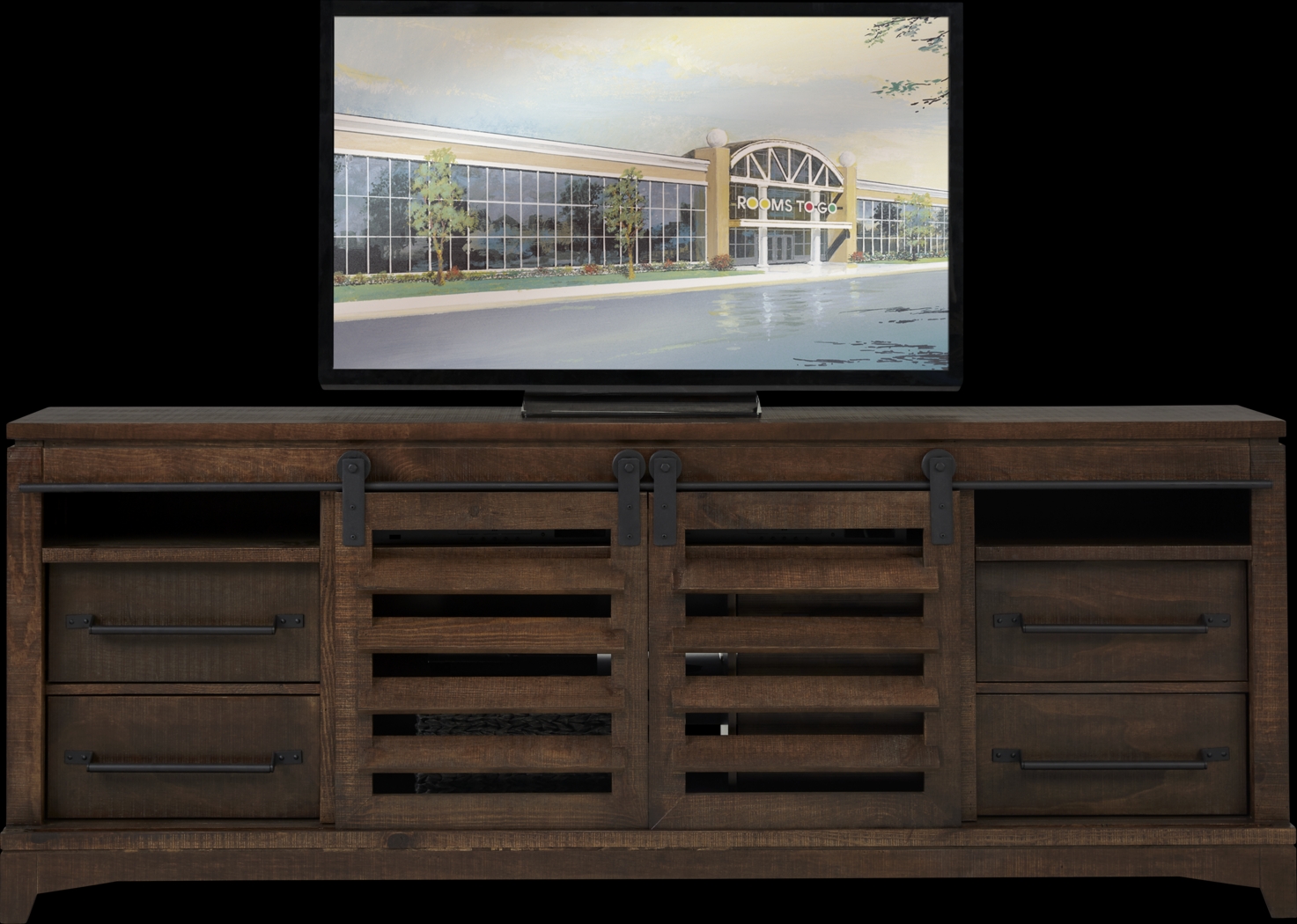 Canoe Creek II Tobacco 88 in. Console - Thumbnail - Image 1