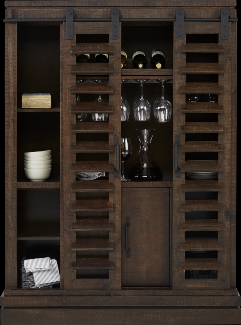 Canoe Creek II Tobacco Wine Cabinet - Thumbnail - Image 2