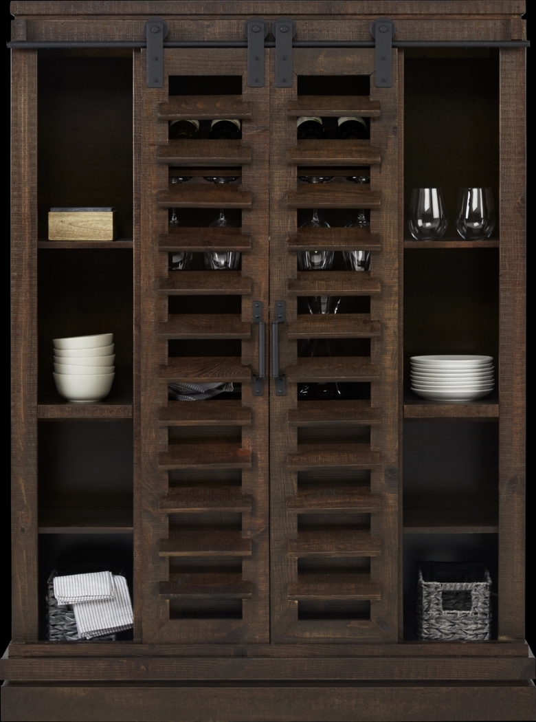 Canoe Creek II Tobacco Wine Cabinet - Thumbnail - Image 3