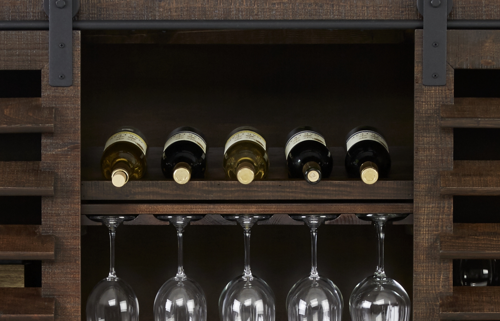 Canoe Creek II Tobacco Wine Cabinet - Thumbnail - Image 4