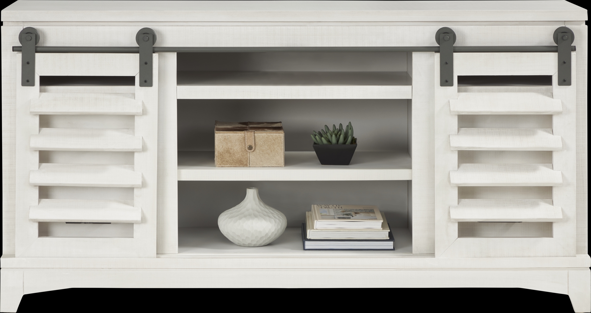 Canoe Creek II White 66 in. Console - Thumbnail - Image 2