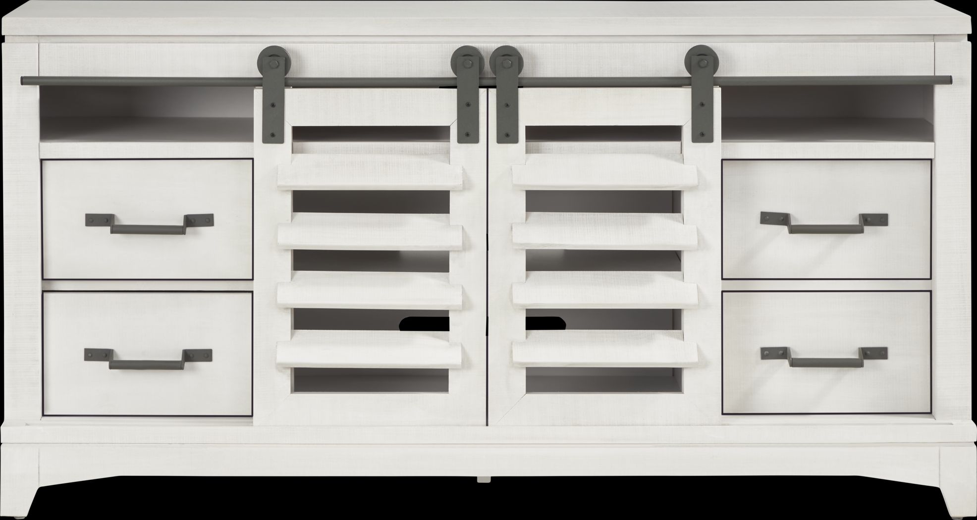 Canoe Creek II White 66 in. Console - Thumbnail - Image 3