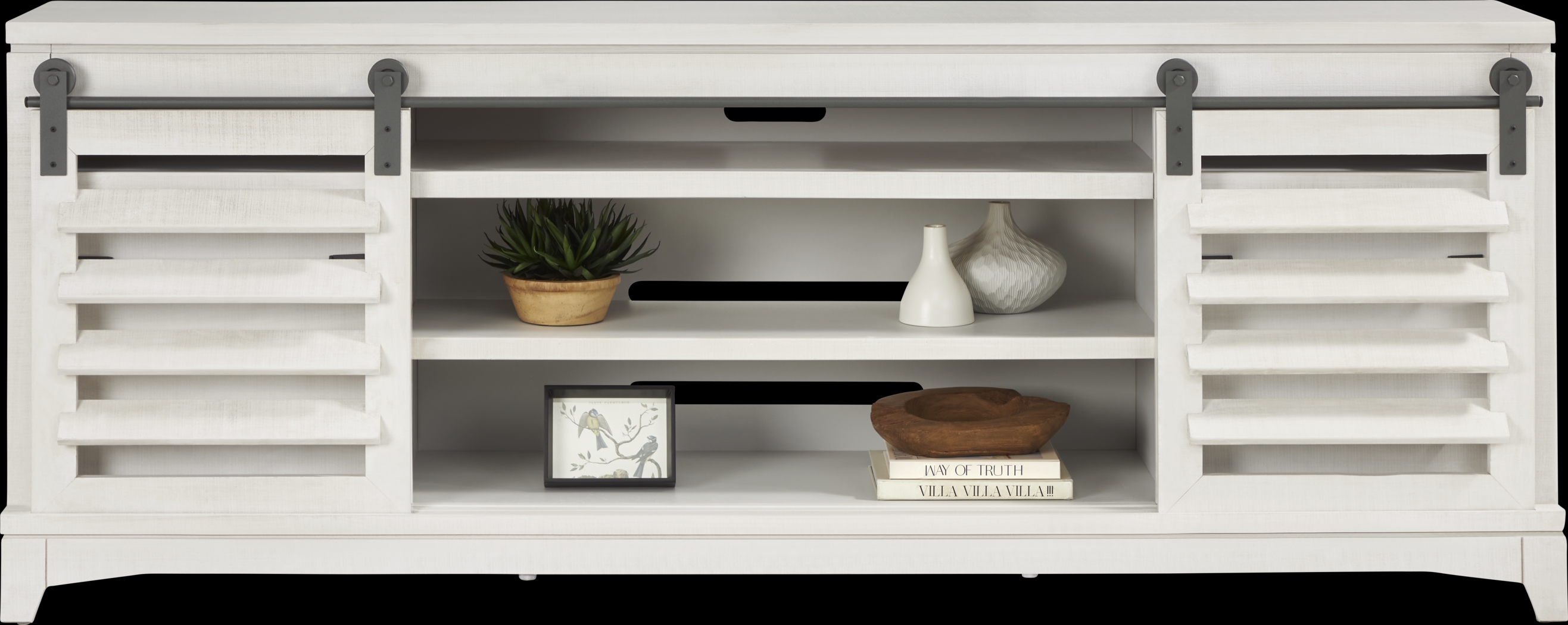 Canoe Creek II White 88 in. Console - Thumbnail - Image 2