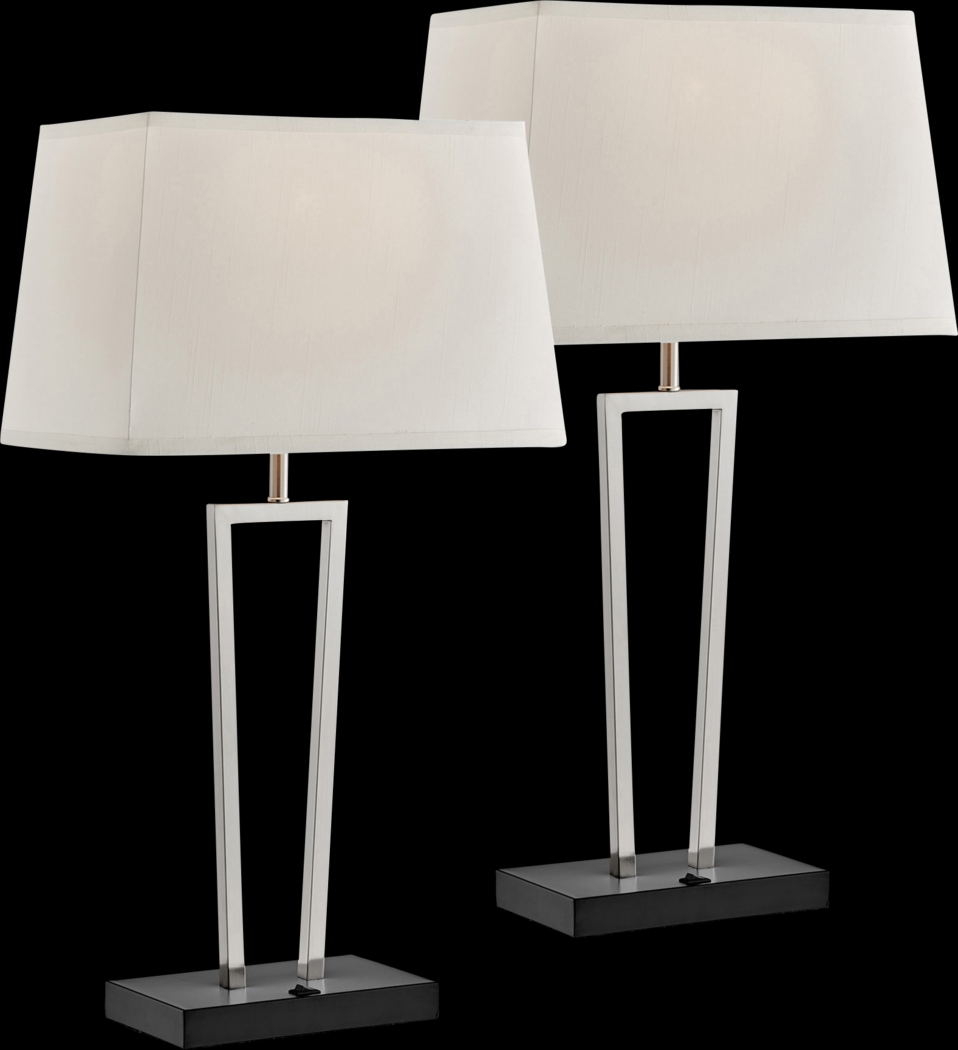 Canosa Cove Nickel Table Lamps, Set of 2 - Thumbnail - Image 1