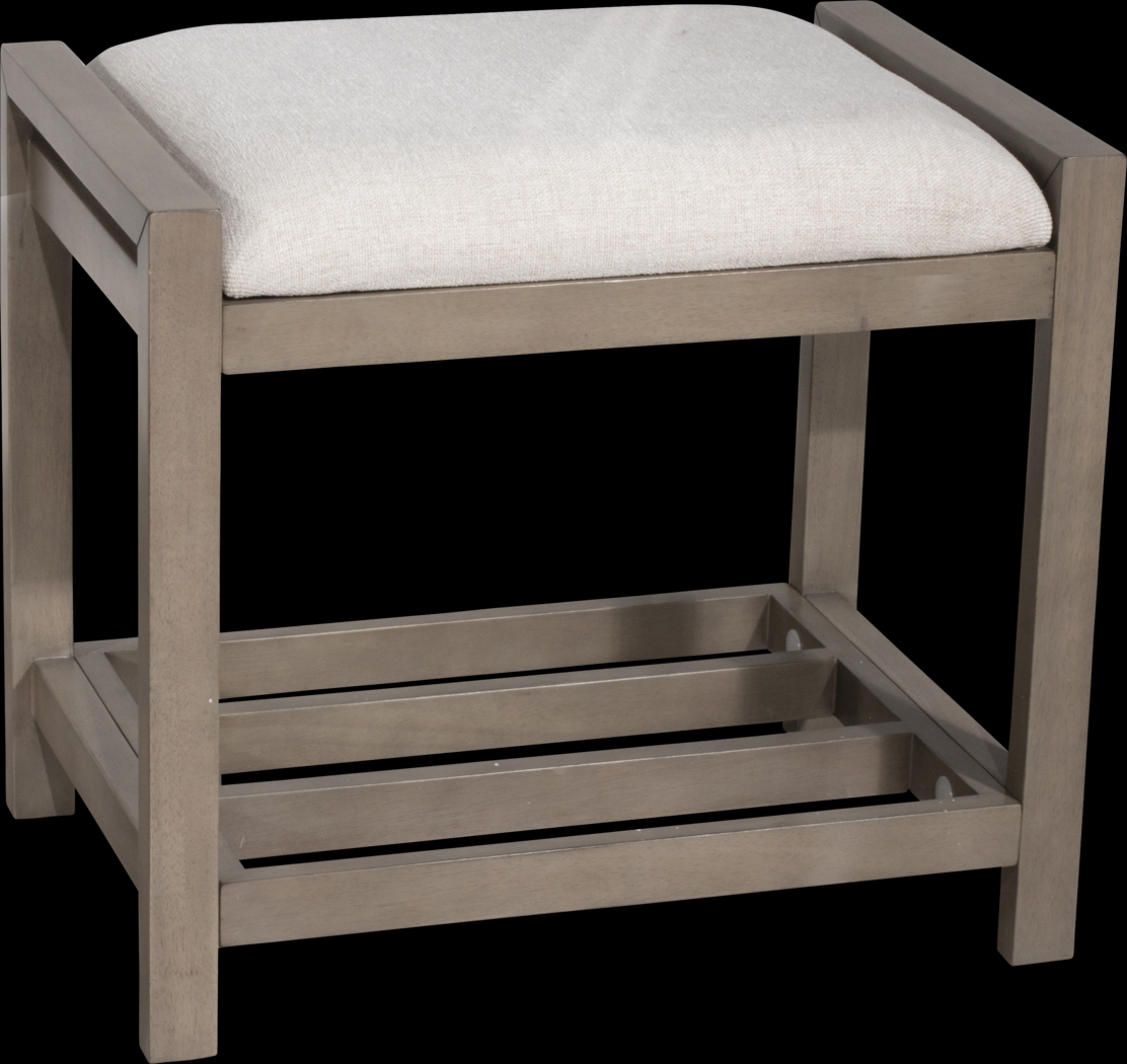 Canosa Gray Vanity Stool - Thumbnail - Image 2