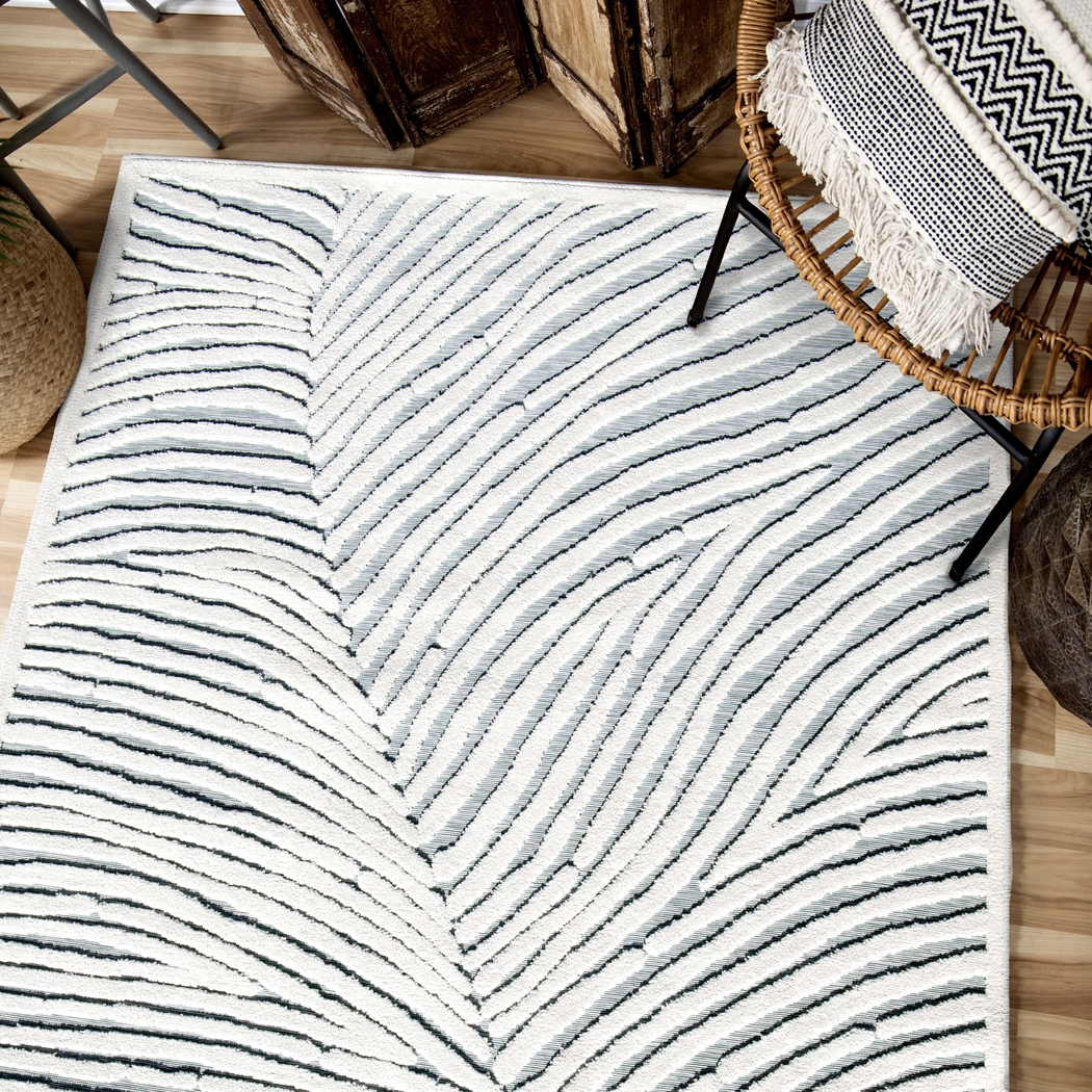 Cansbud White 7'9 x 10'10 Rug - Thumbnail - Image 7