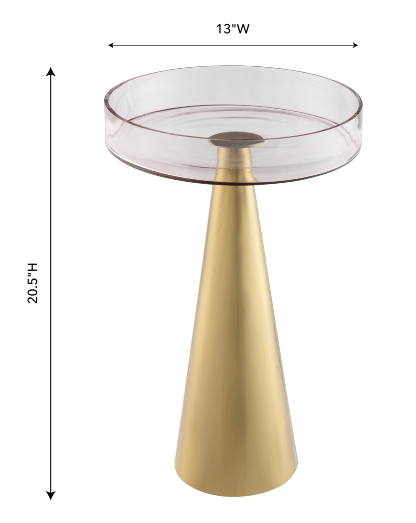 Cansler Gold Small Accent Table - Thumbnail - Image 5
