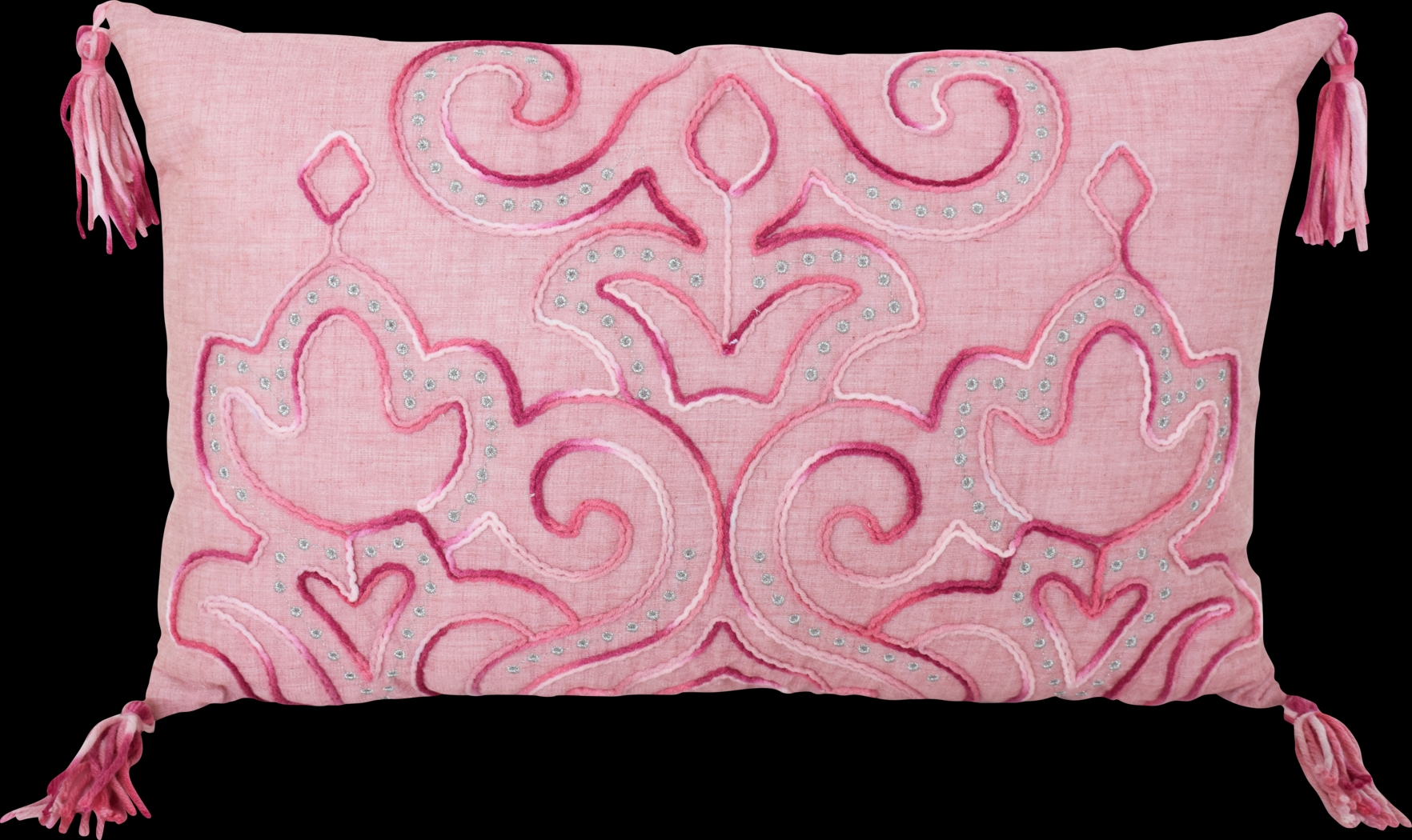 Cantey Pink Throw Pillow - Thumbnail - Image 1