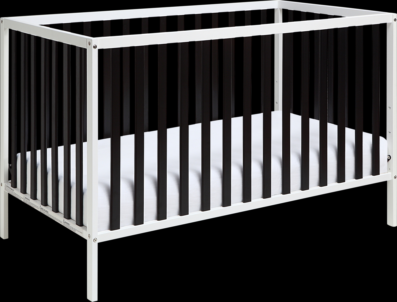 Kids Canticle Black/White Crib - Thumbnail - Image 1