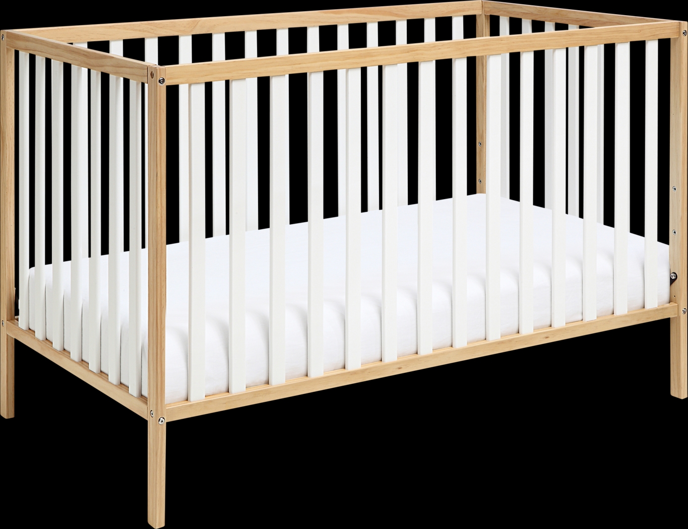 Kids Canticle Natural/White Crib - Thumbnail - Image 1