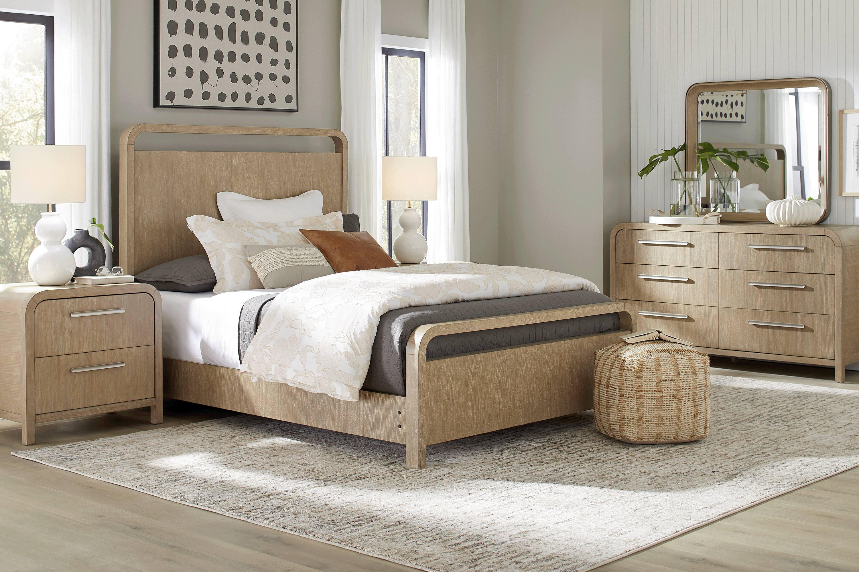 Canyon Sandstone 7 Pc King Panel Bedroom - Thumbnail - Image 1