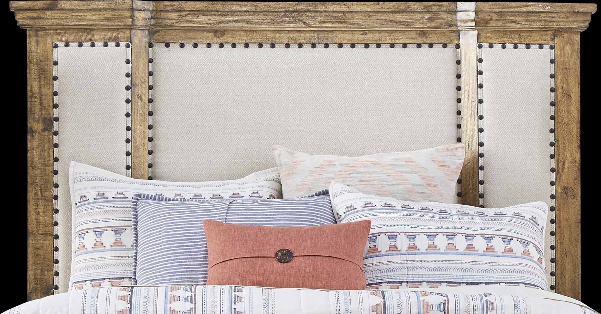 Canyon City Camel 5 Pc King Upholstered Bedroom - Thumbnail - Image 5