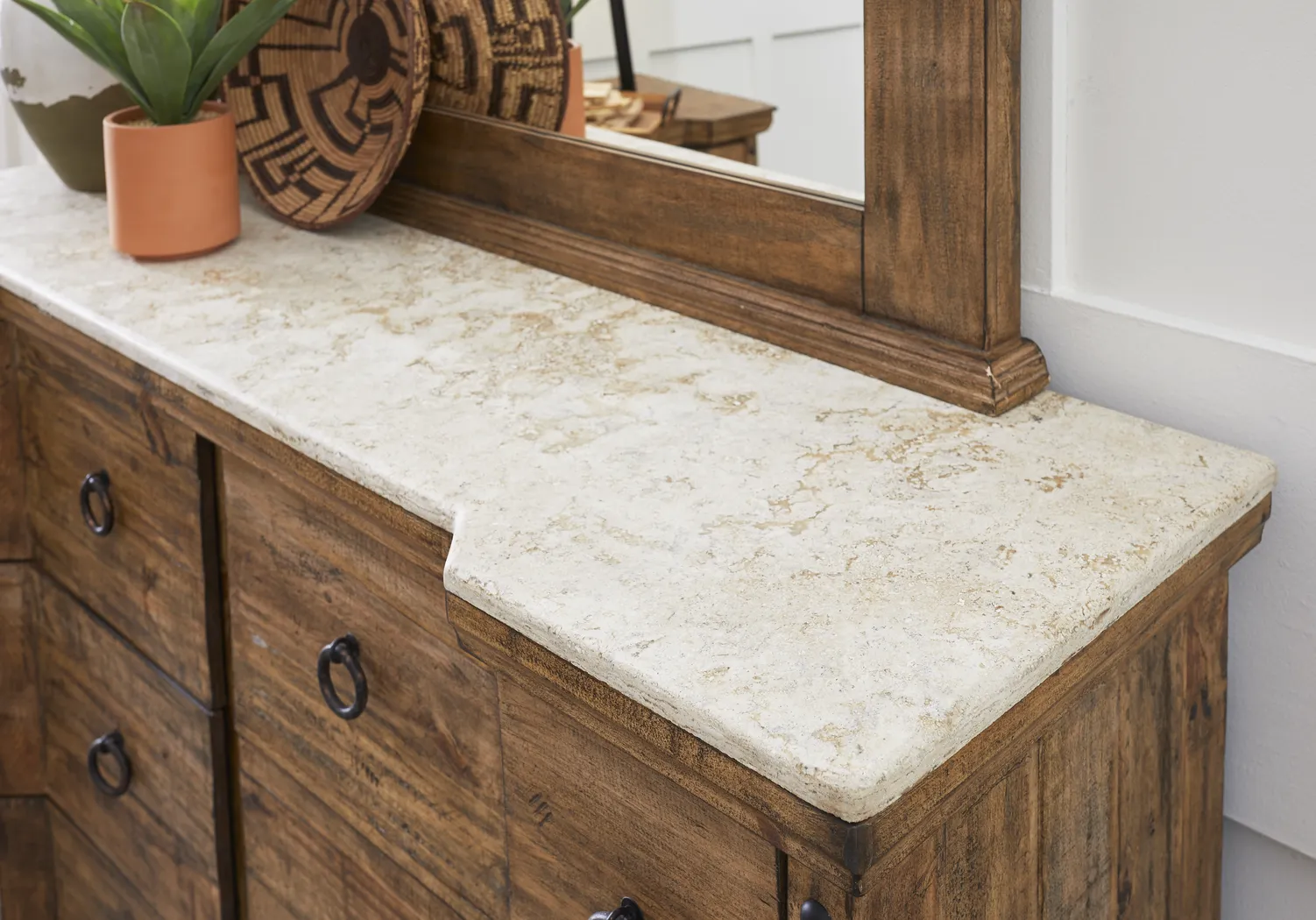 Canyon City Camel Dresser with Stone Top - Thumbnail - Image 2