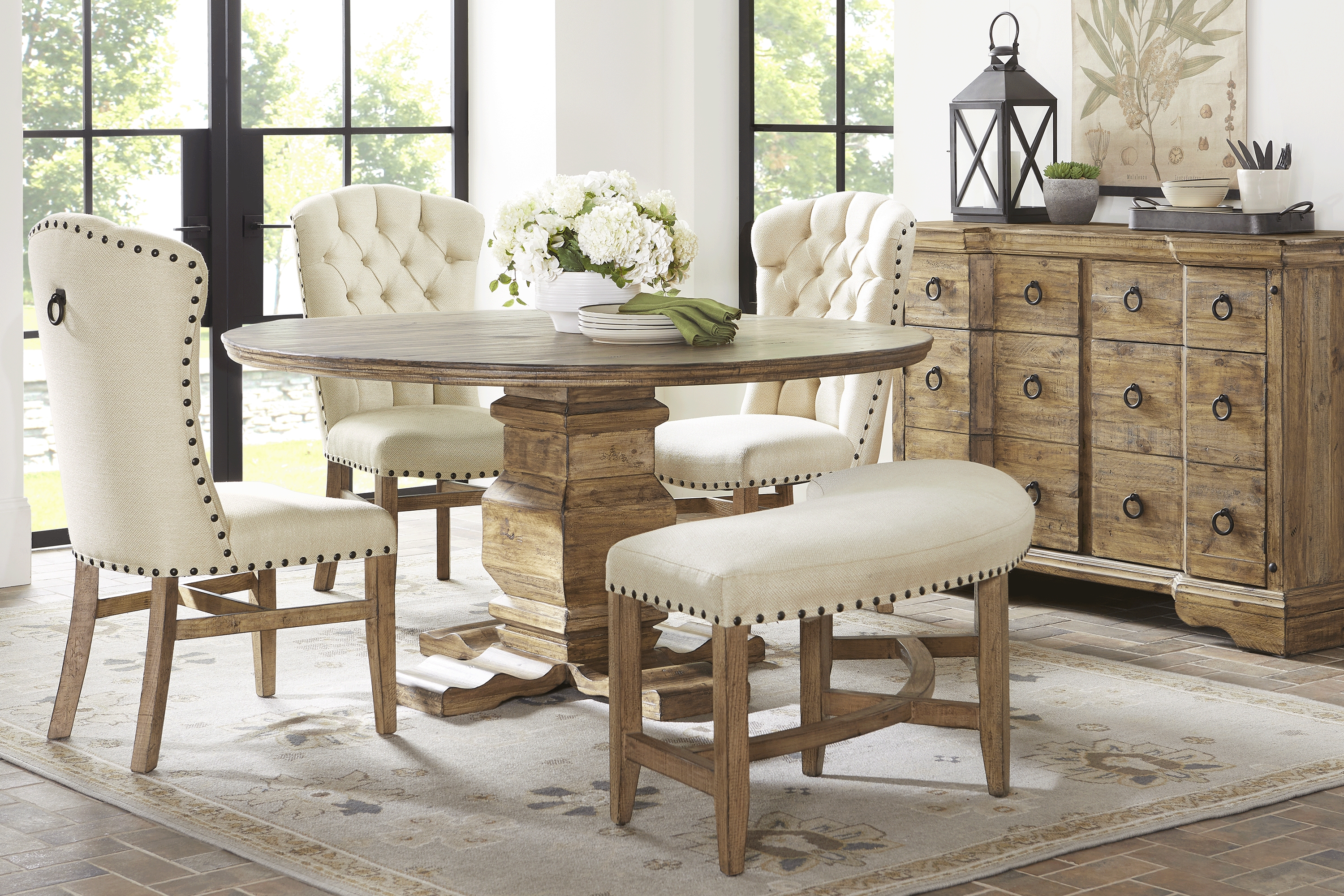 Canyon City Tan 6 Pc Dining Room - Thumbnail - Image 1