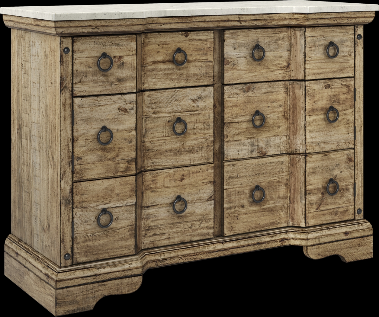 Canyon City Tan Buffet with Stone Top - Thumbnail - Image 2