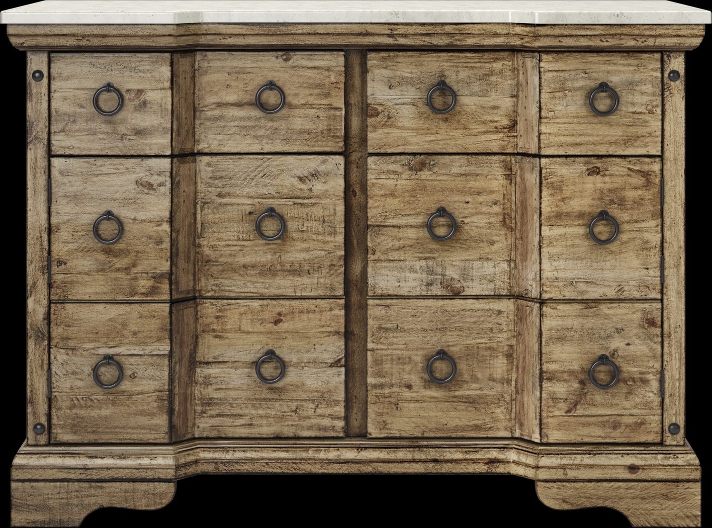 Canyon City Tan Buffet with Stone Top - Thumbnail - Image 1