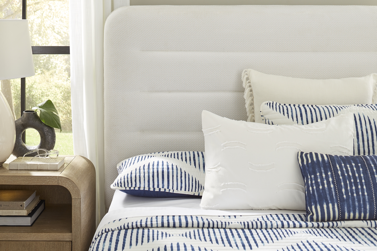 Canyon Sandstone 5 Pc Queen Upholstered Bedroom - Thumbnail - Image 4