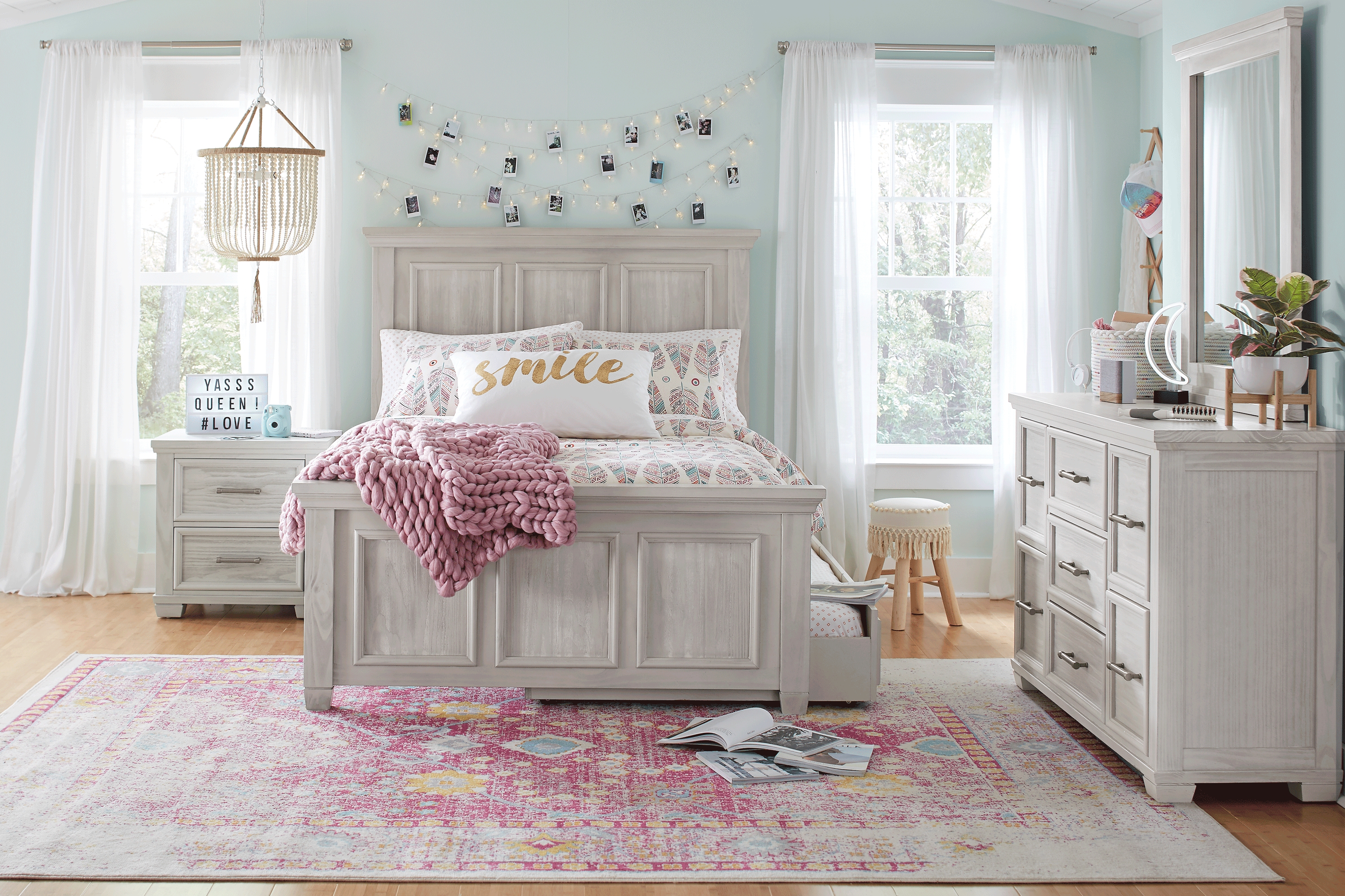 Kids Canyon Lake Ash Gray 5 Pc Full Panel Bedroom - Thumbnail - Image 1