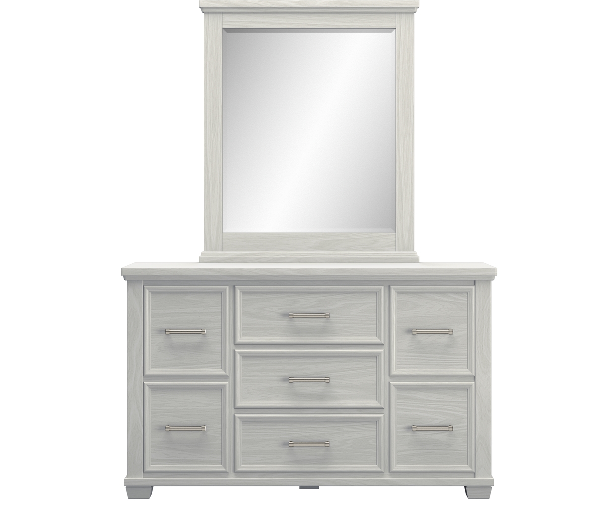 Kids Canyon Lake Ash Gray Dresser & Mirror Set - Thumbnail - Image 1