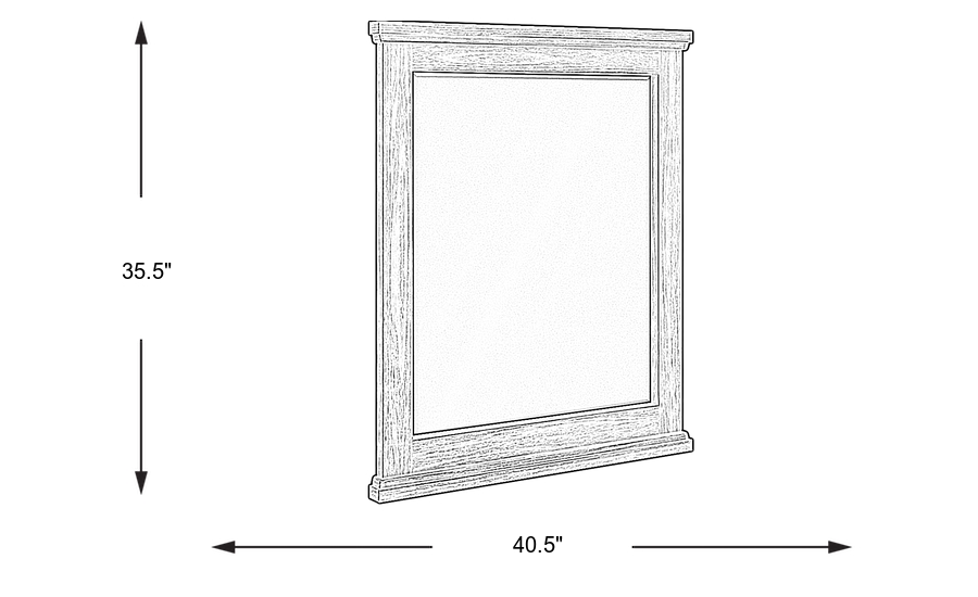 Dimension Image. Please refer to the Dimension Tab on this page for dimension details.