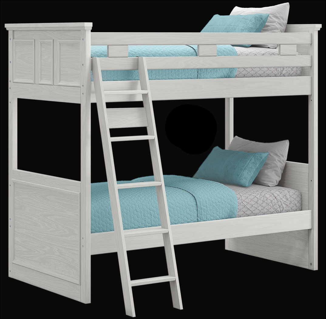 Kids Canyon Lake Ash Gray Twin/Twin Bunk Bed - Thumbnail - Image 1