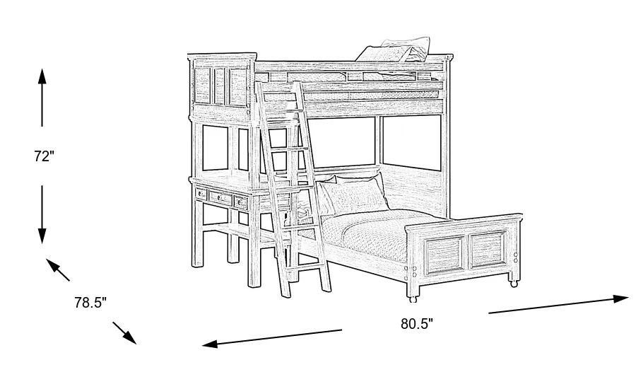 Dimension Image. Please refer to the Dimension Tab on this page for dimension details.