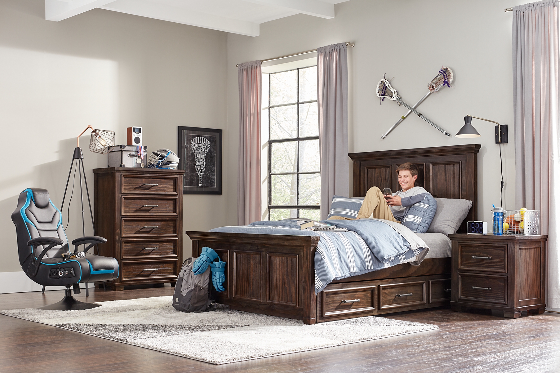 Kids Canyon Lake Java 5 Pc Full Panel Bedroom - Thumbnail - Image 2