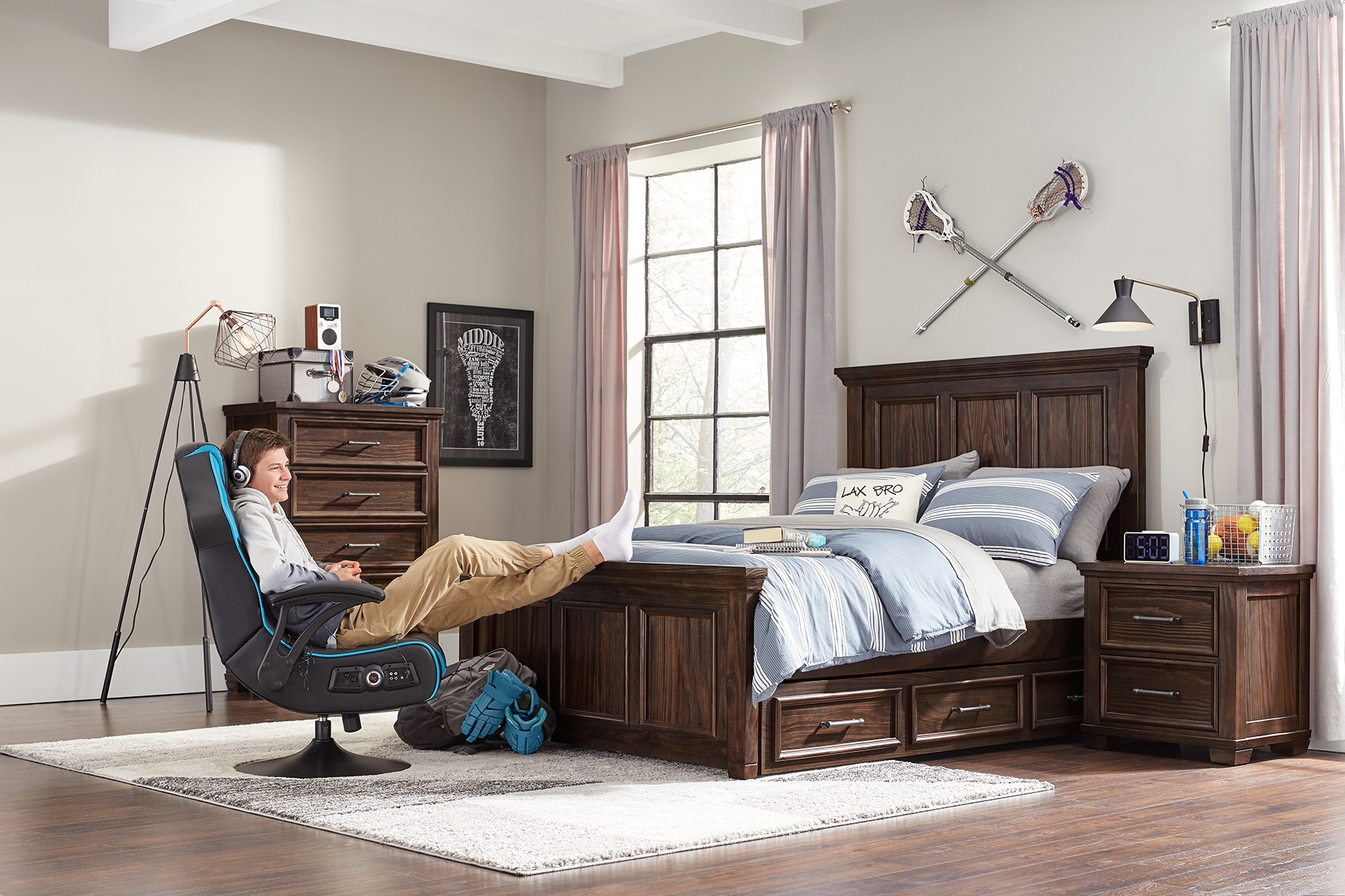 Kids Canyon Lake Java 5 Pc Twin Panel Bedroom - Thumbnail - Image 3