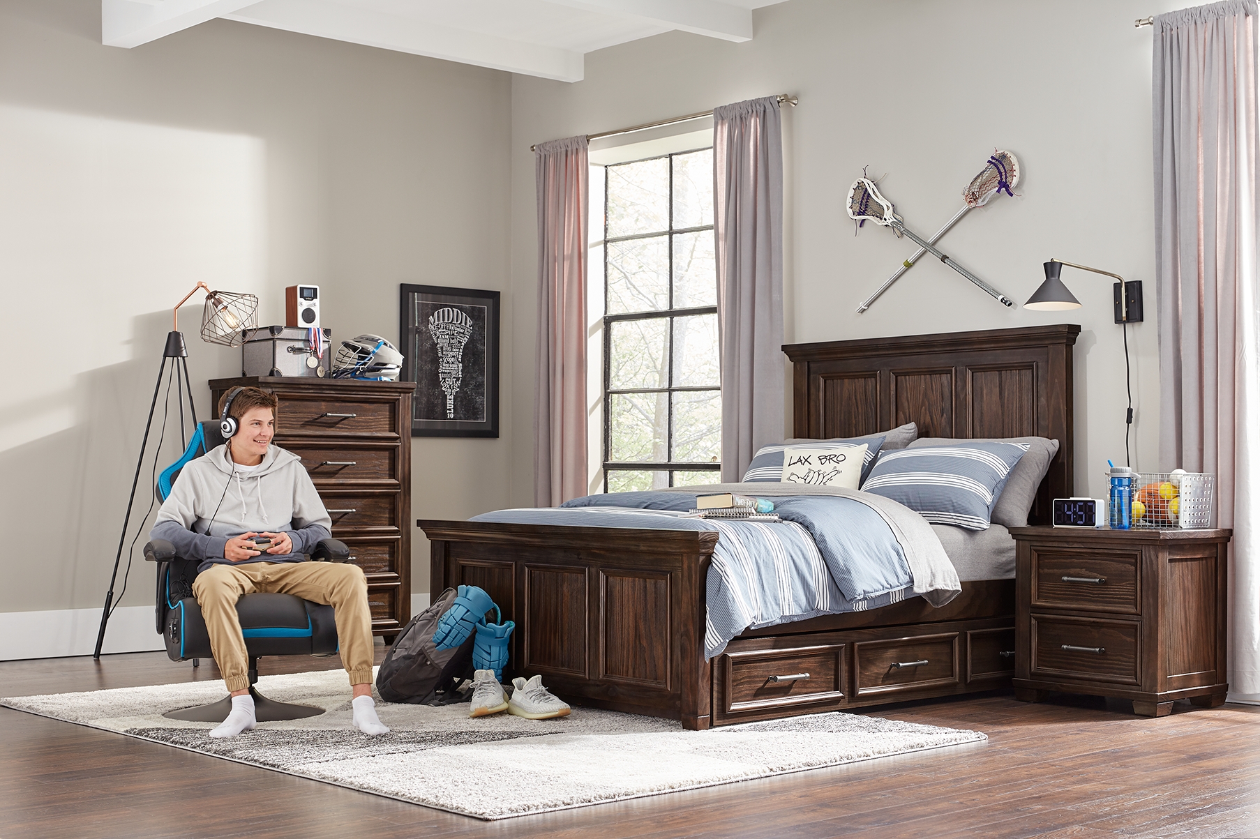 Kids Canyon Lake Java 5 Pc Twin Panel Bedroom - Thumbnail - Image 4