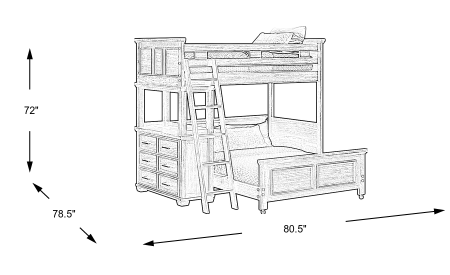 Dimension Image. Please refer to the Dimension Tab on this page for dimension details.