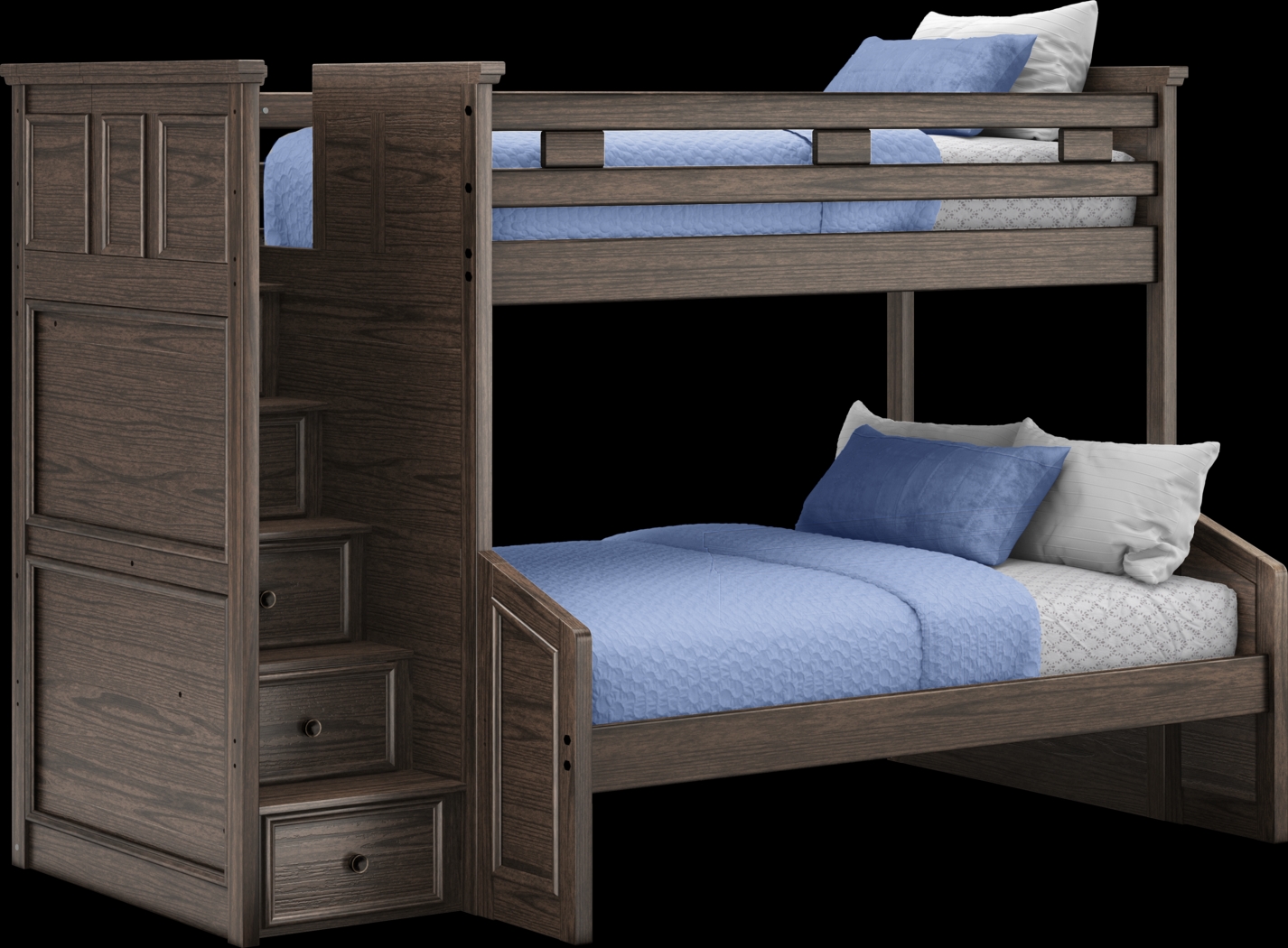Kids Canyon Lake Java Twin/Full Step Bunk - Thumbnail - Image 1