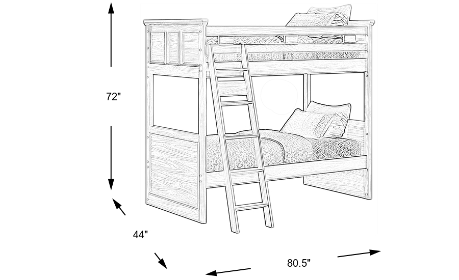 Dimension Image. Please refer to the Dimension Tab on this page for dimension details.