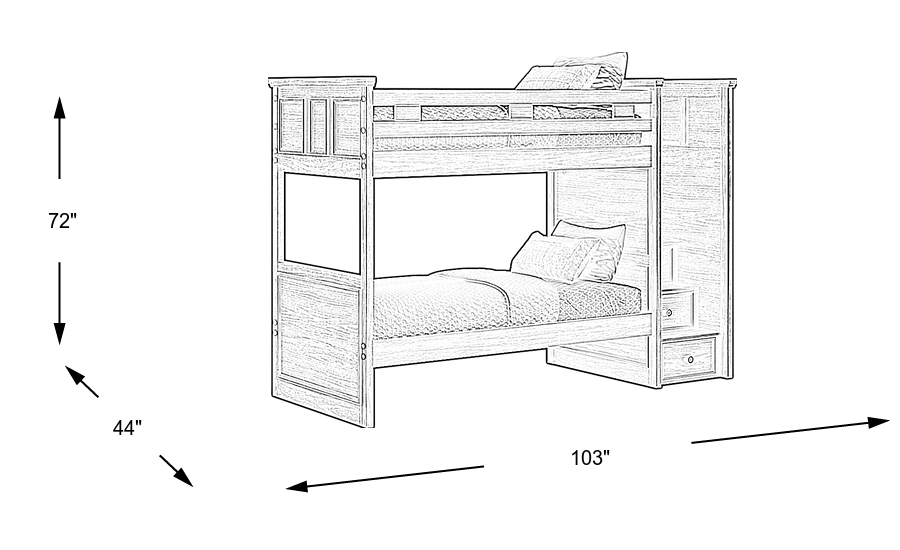 Dimension Image. Please refer to the Dimension Tab on this page for dimension details.