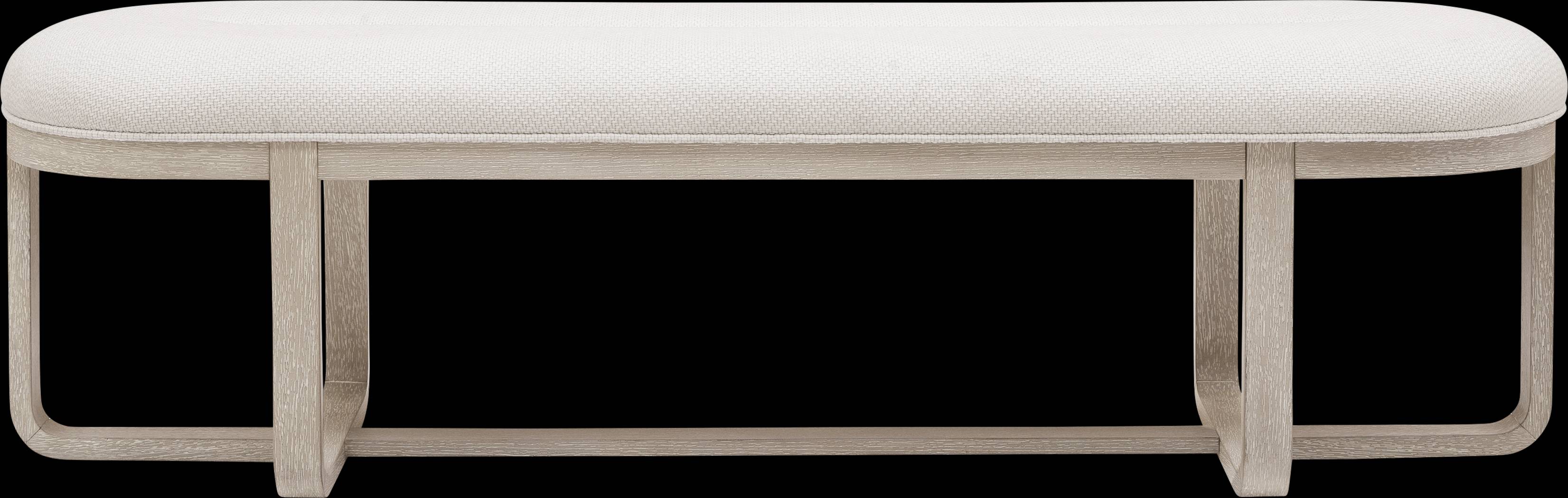 Canyon Light Gray Upholstered Dining Bench - Thumbnail - Image 2