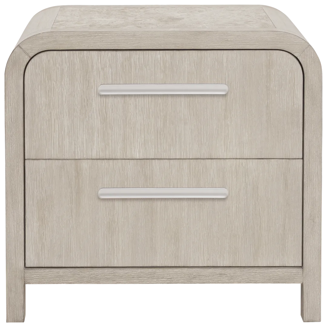 light gray nightstand