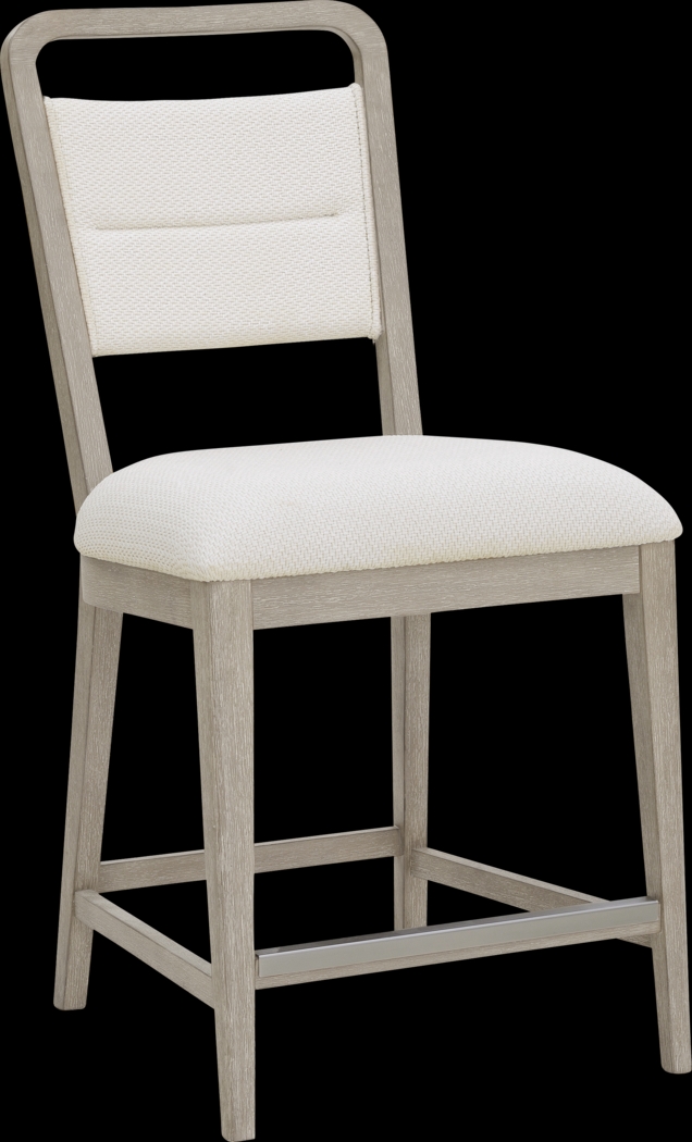 Canyon Light Gray 5 Pc Counter Height Dining Room with Upholstered Chairs - Thumbnail - Image 4