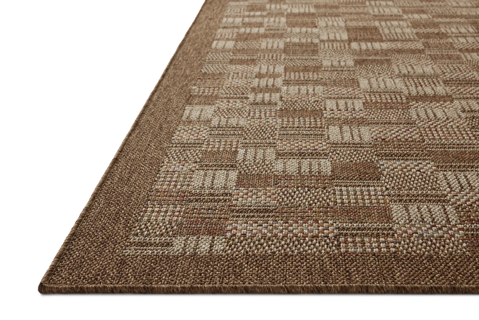 Canyon Patch Brown 5' x 7'7 Indoor/Outdoor Rug - Thumbnail - Image 2