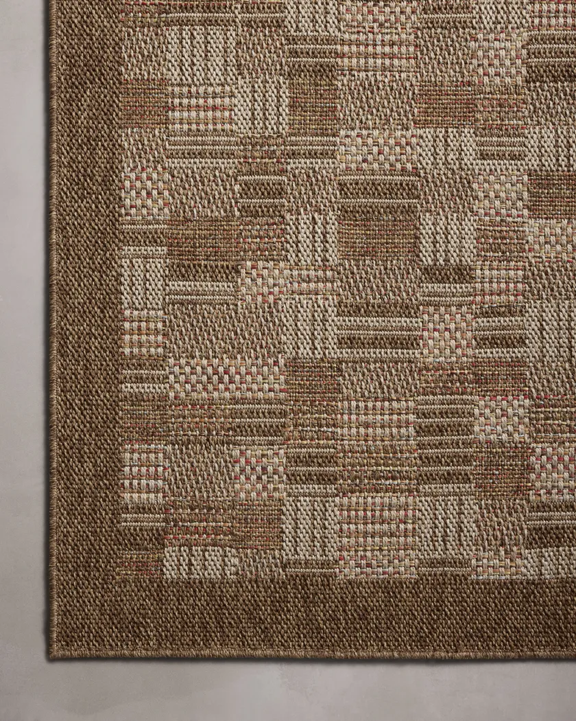 Canyon Patch Brown 5' x 7'7 Indoor/Outdoor Rug - Thumbnail - Image 3