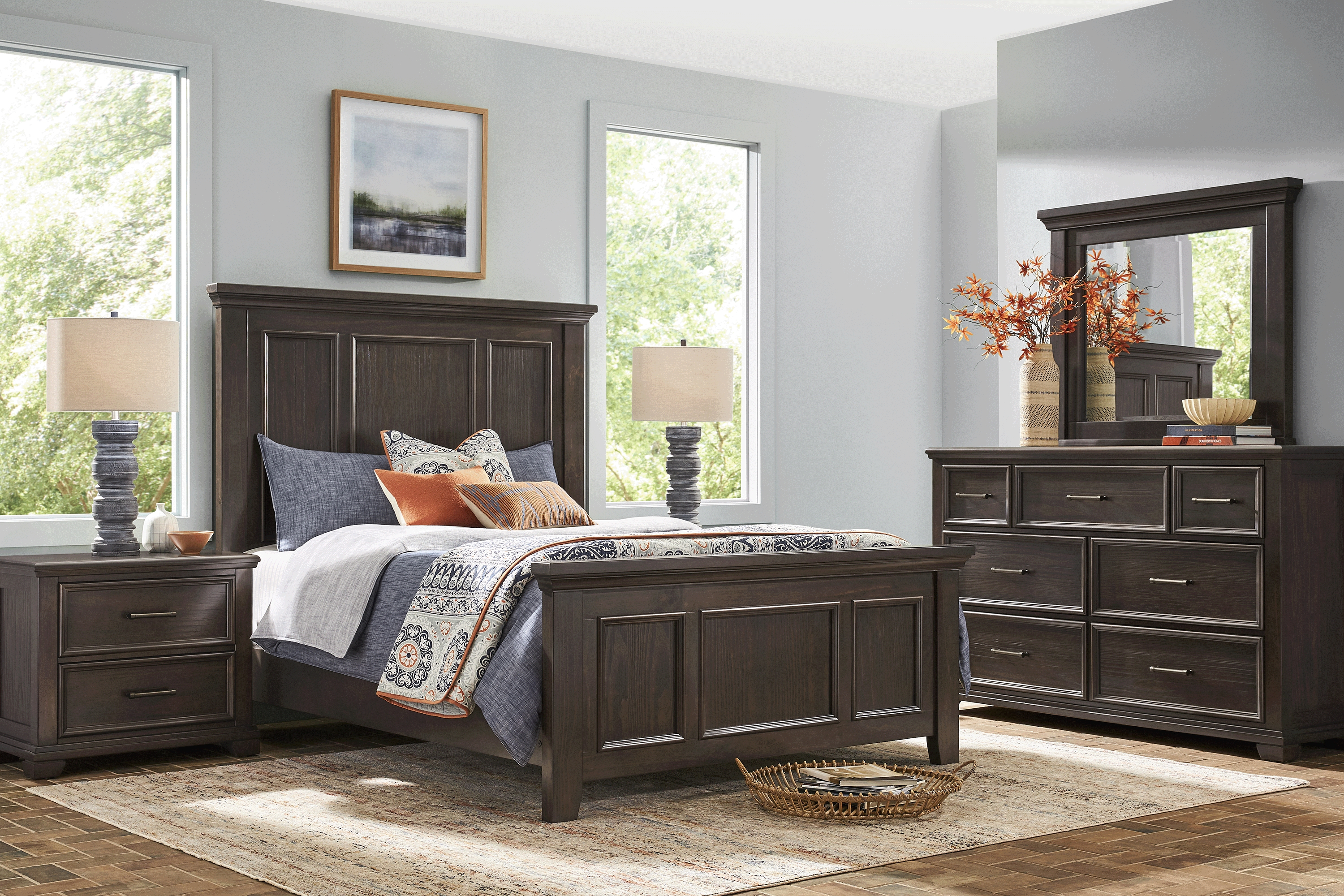 Canyon River Java 3 Pc King Panel Bed - Thumbnail - Image 2