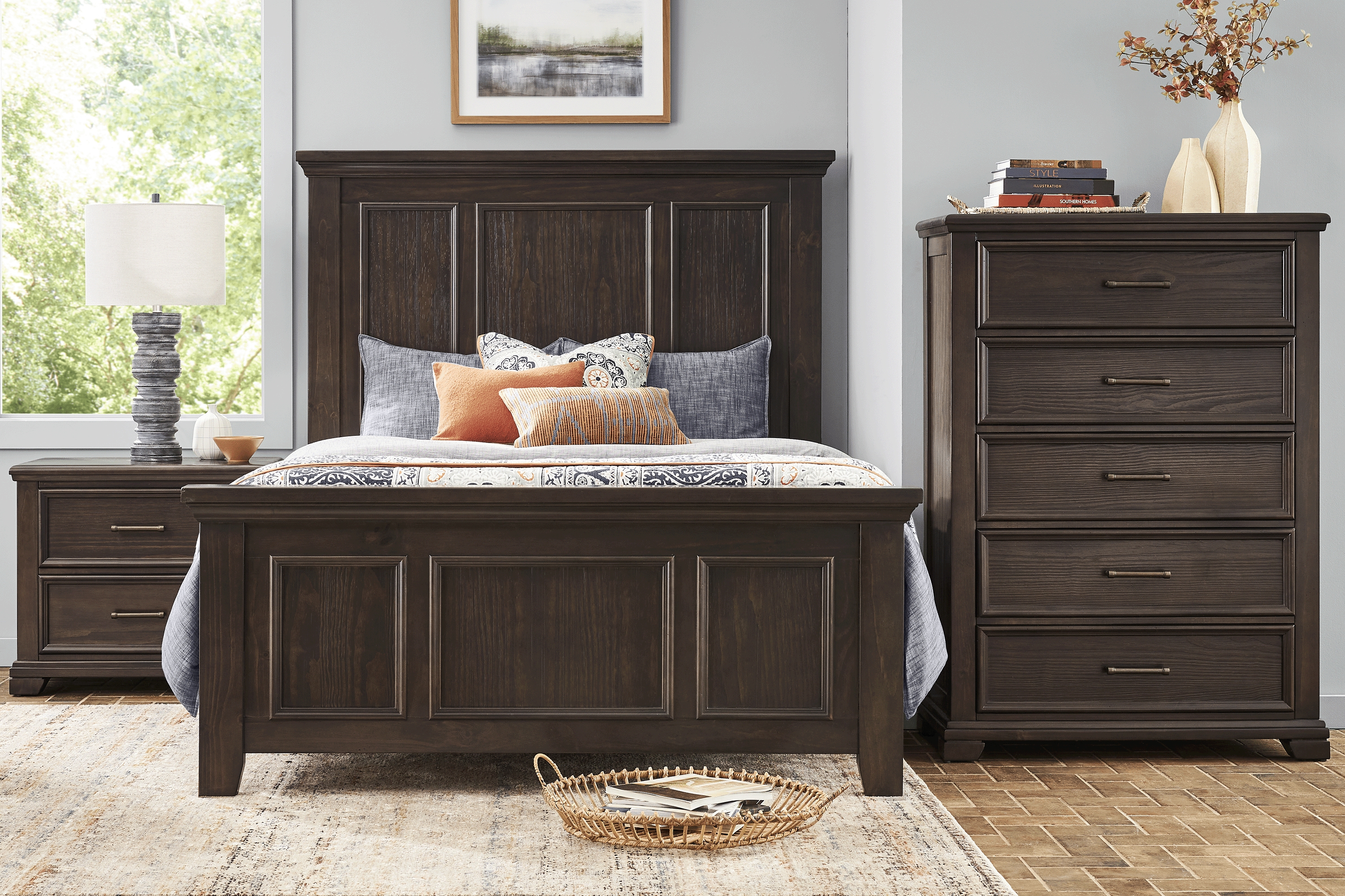 Canyon River Java 5 Pc King Panel Bedroom - Thumbnail - Image 1