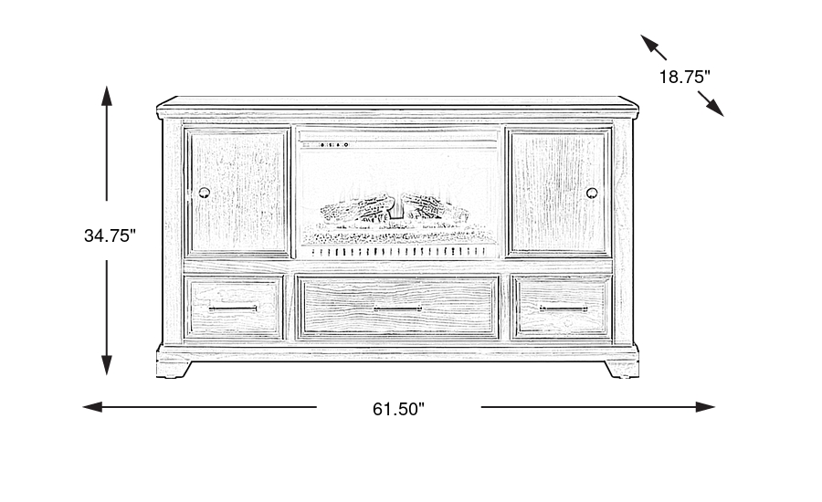 Dimension Image. Please refer to the Dimension Tab on this page for dimension details.