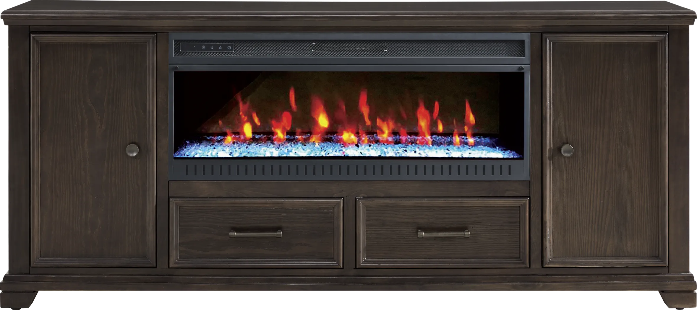 Canyon River Java 81 in. Console with Electric Fireplace - Thumbnail - Image 1