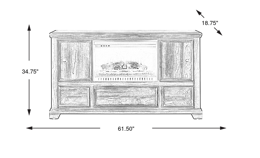 Dimension Image. Please refer to the Dimension Tab on this page for dimension details.