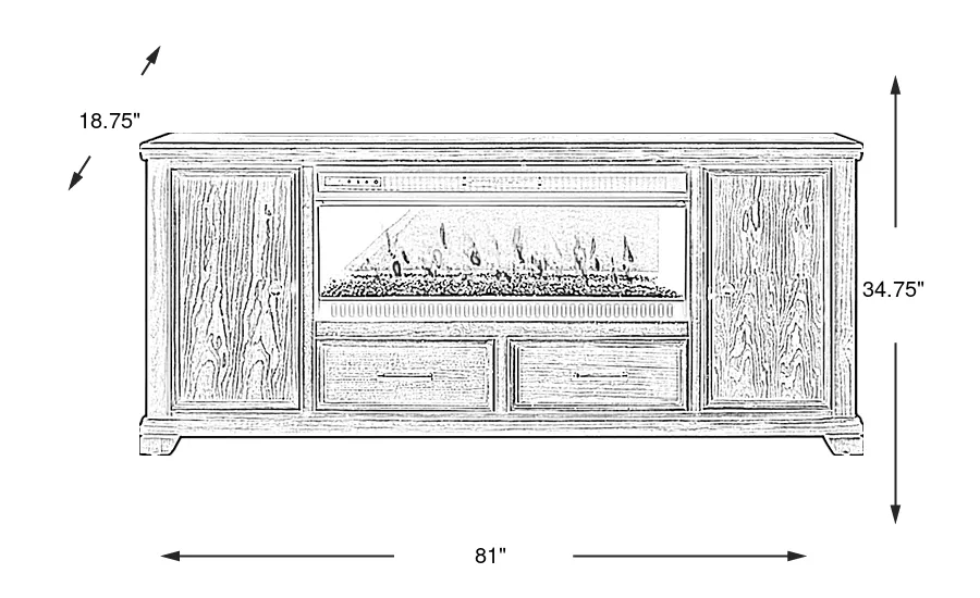 Dimension Image. Please refer to the Dimension Tab on this page for dimension details.